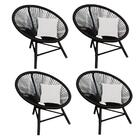 Kit 04 Poltrona Cadeira Suede Branco