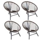 Kit 04 Poltrona Cadeira Suede Branco