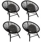 Kit 04 Poltrona Cadeira Suede Cinza