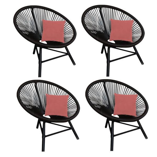 Kit 04 Poltrona Cadeira Suede Rose Gold