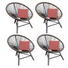 Kit 04 Poltrona Cadeira Suede Rose Gold