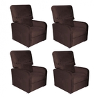 Kit 04 Poltrona Do Papai Reclinável 2 Em 1 Gran Stan Corino M