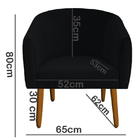 Kit 04 Poltrona Julia Decoração Salão Cadeira Escritório Rece