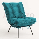 Kit 04 Poltronas Costela Industrial Ferro Preto Sala De Estar