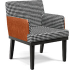 Kit 04 Poltronas Decorativa Base Preto Beatriz W01 Suede Pied