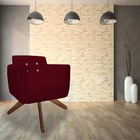 Kit 04 Poltronas Decorativa Duda Base Giratória C/strass Sued