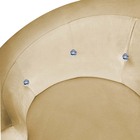 Kit 04 Poltronas Decorativa Giovana Base Giratória Suede Bege