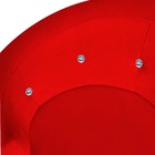 Kit 04 Poltronas Decorativa Giovana Base Giratória Suede Verm