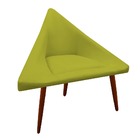 Kit 04 Poltronas Decorativa Ibiza Suede Amarelo - D'classe De