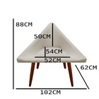 Kit 04 Poltronas Decorativa Ibiza Suede Bege - D'classe Decor