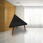 Kit 04 Poltronas Decorativa Ibiza Suede Preto - D'classe Decor