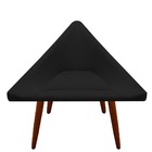 Kit 04 Poltronas Decorativa Ibiza Suede Preto - D'classe Decor