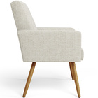 Kit 04 Poltronas Decorativa Para Sala De Estar Maria W01 Pés