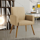 Kit 04 Poltronas Decorativa Para Sala De Estar Maria W01 Pés