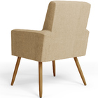 Kit 04 Poltronas Decorativa Para Sala De Estar Maria W01 Pés