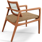 Kit 04 Poltronas Decorativa Para Sala Estar Madeira Tela Sint