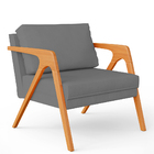 Kit 04 Poltronas Decorativa Para Sala Estar Pietra Estrutura