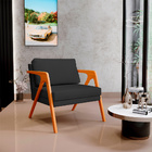 Kit 04 Poltronas Decorativa Para Sala Estar Pietra Estrutura