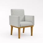 Kit 04 Poltronas Decorativa Reforçada Oferta Balaqui Linho Li