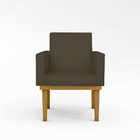 Kit 04 Poltronas Decorativa Reforçada Oferta Courino Balaqui