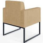 Kit 04 Poltronas Decorativa Sala Recepção Base Fixa De Metal