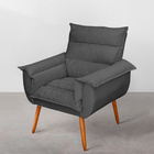 Kit 04 Poltronas Decorativas Modernas Sala E Recepção Monza P