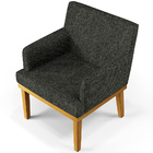 Kit 04 Poltronas Decorativas Para Sala De Estar Base Mel Beat