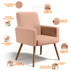 Kit 04 Poltronas Decorativas Para Sala De Estar E Recepção Ma