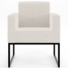 Kit 04 Poltronas Decorativas Para Sala E Recepção Base Fixa D