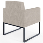 Kit 04 Poltronas Decorativas Para Sala Recepção Base Fixa De