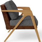 Kit 04 Poltronas Decorativas Pietra L02 Couríssimo Marrom Lin