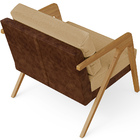 Kit 04 Poltronas Decorativas Pietra L02 Couríssimo Marrom Lin