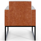 Kit 04 Poltronas Decorativas Sala Base Fixa Metal Helô L02 Li