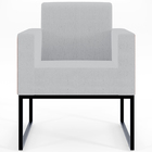 Kit 04 Poltronas Decorativas Sala Base Fixa Metal Helô L02 Li