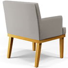 Kit 04 Poltronas Decorativas Sala De Estar Base Mel Beatriz W