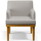 Kit 04 Poltronas Decorativas Sala De Estar Base Mel Beatriz W