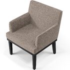 Kit 04 Poltronas Decorativas Sala De Estar Base Preto Beatriz