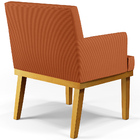 Kit 04 Poltronas Decorativas Sala De Estar Beatriz Base Mel W