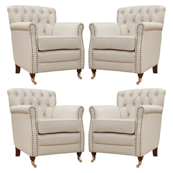 Kit 04 Poltronas Decorativas Sala De Estar Níger Pés Príncipe