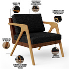 Kit 04 Poltronas Decorativas Sala De Estar Pietra L02 Couríss