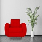 Kit 04 Poltronas Golden Pés Palito Suede Vermelho  - D'classe