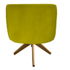 Kit 04 Poltronas Julia Decoração Base Giratória Salão Clinica