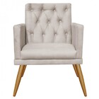 Kit 04 Poltronas Maria Capitonê Sala De Estar Recepção Suede