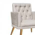 Kit 04 Poltronas Maria Capitonê Sala De Estar Recepção Suede