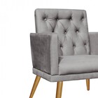 Kit 04 Poltronas Maria Capitonê Sala De Estar Recepção Suede