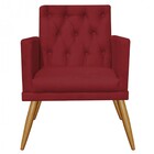 Kit 04 Poltronas Maria Capitonê Sala De Estar Recepção Suede