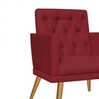 Kit 04 Poltronas Maria Capitonê Sala De Estar Recepção Suede