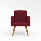 Kit 04 Poltronas Nina Decorativa Para Recepção Balaqui Decor