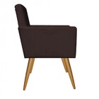 Kit 04 Poltronas Nina Decorativa Sala De Estar Recepção Suede