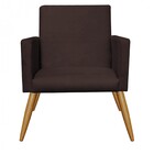 Kit 04 Poltronas Nina Decorativa Sala De Estar Recepção Suede